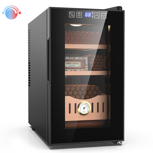 LINKEWODE 25L Electric Cigar Humidor with Cooling and Heating Function